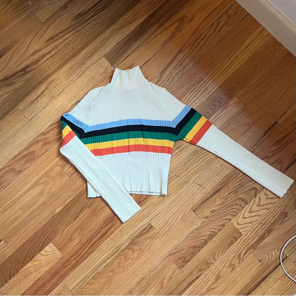 Colorful Cropped Sweater